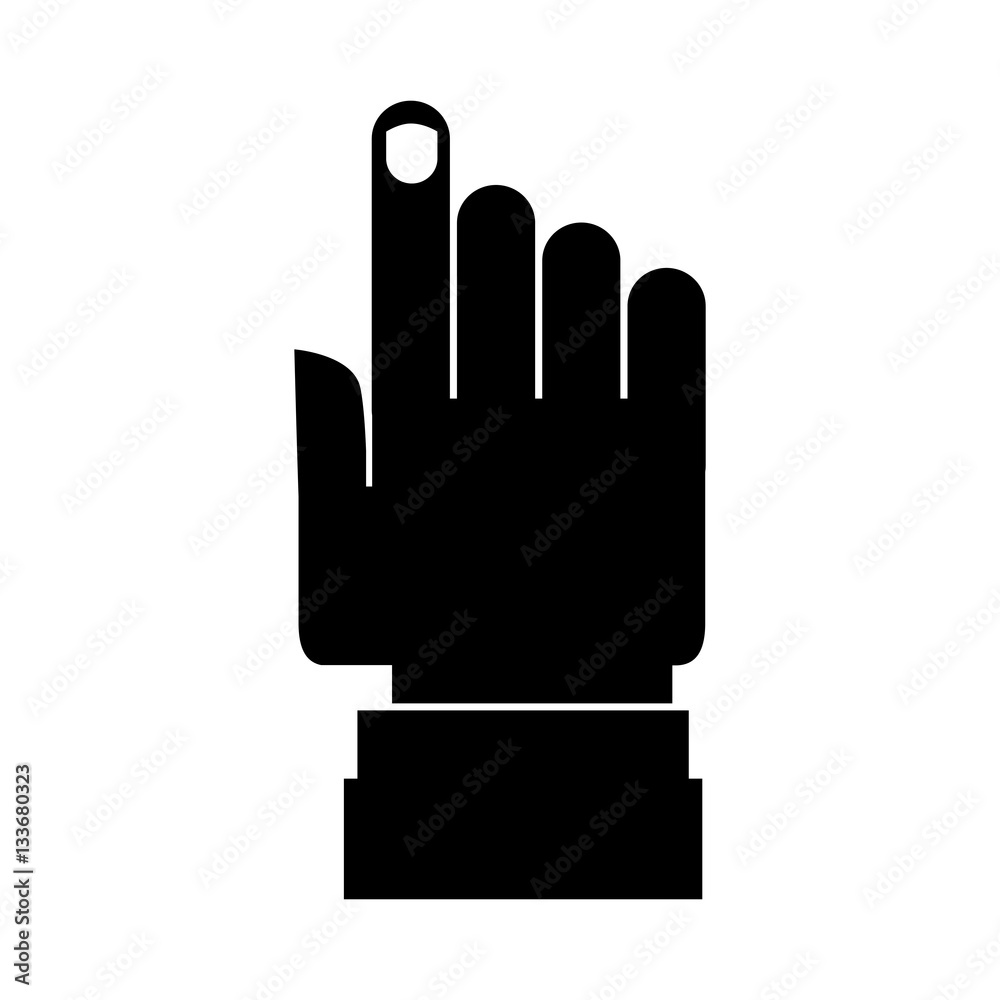 hand human index isolated icon vector illustration design hand human index isolated icon vector illustration design