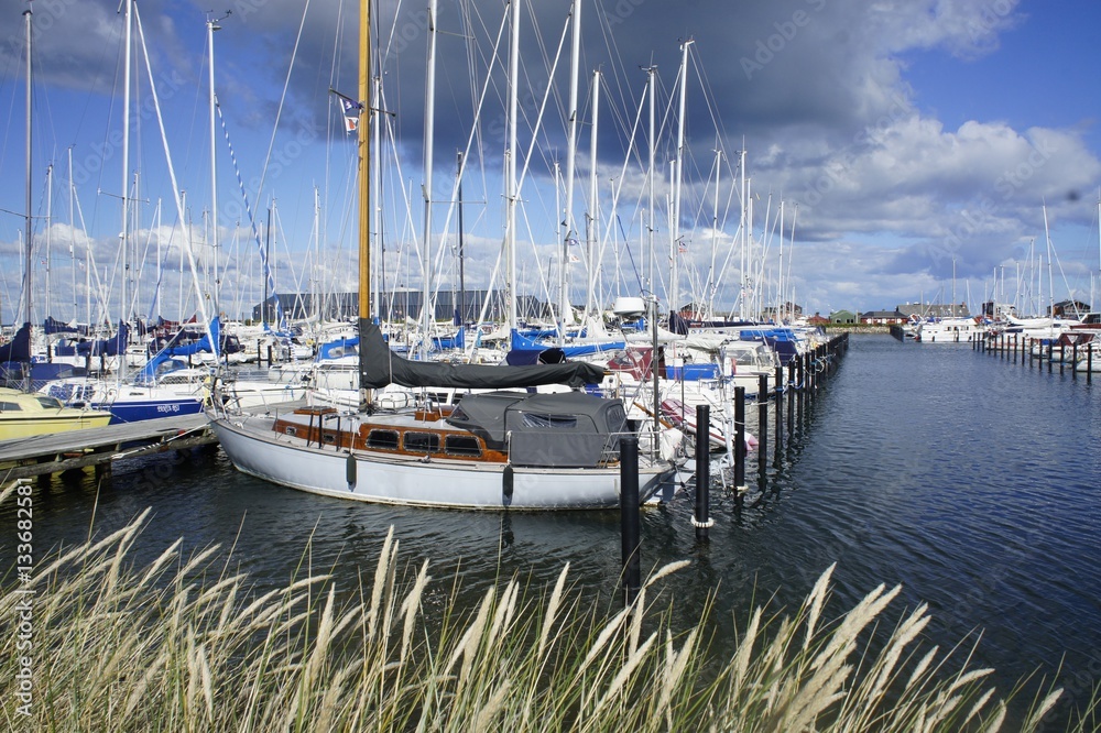 Obraz premium Hafen in Bogense auf Fünen (Dänemark)