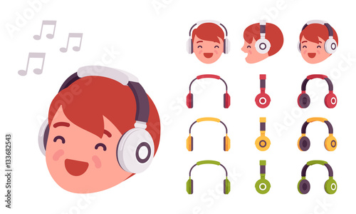 Boy in headphones