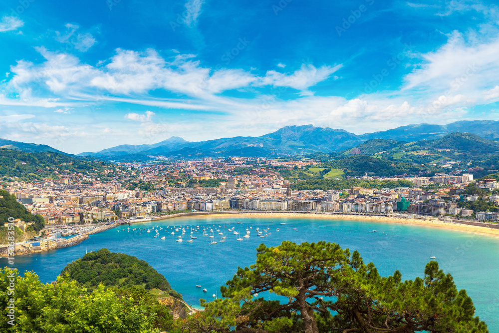 Panoramic view of San Sebastian