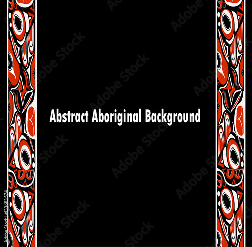 abstract red and black background native