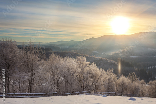 Beautiful winter landscape in the mountains. © Ryzhkov Oleksandr