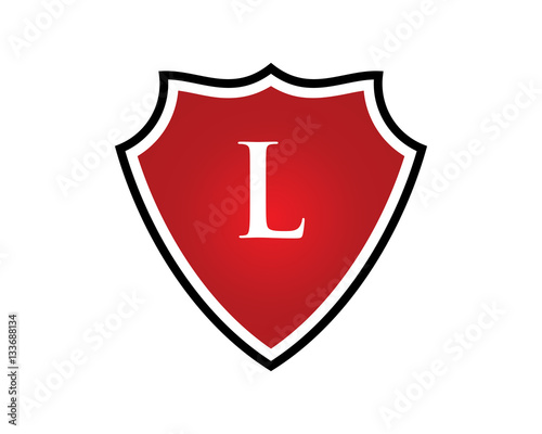 L Letter Shield Logo