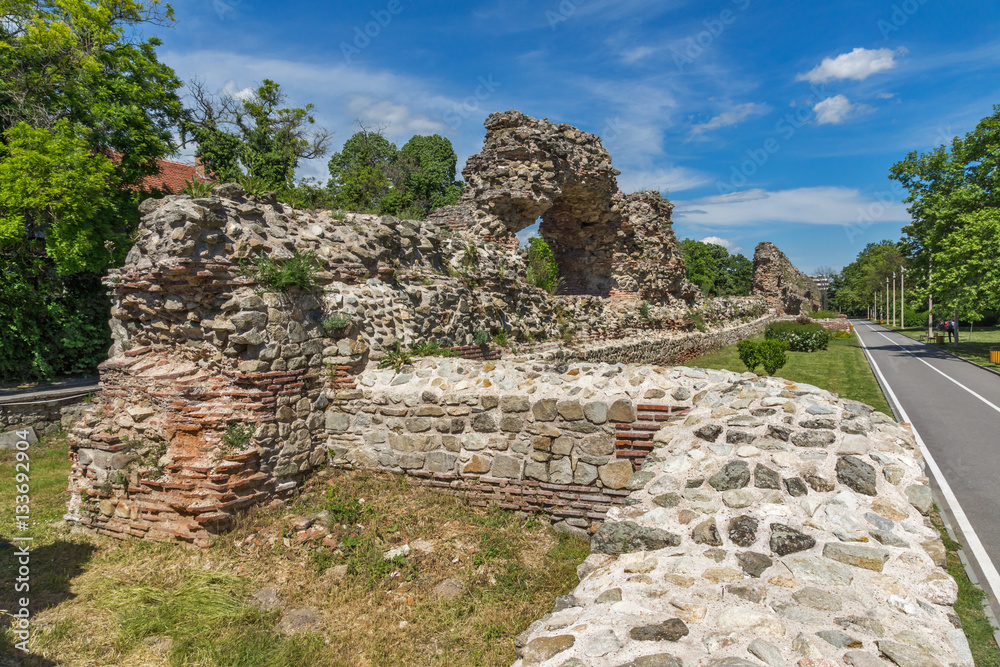 Remanings of the fortifications of the Roman city of Diocletianopolis, town of Hisarya, Plovdiv Region, Bulgaria
