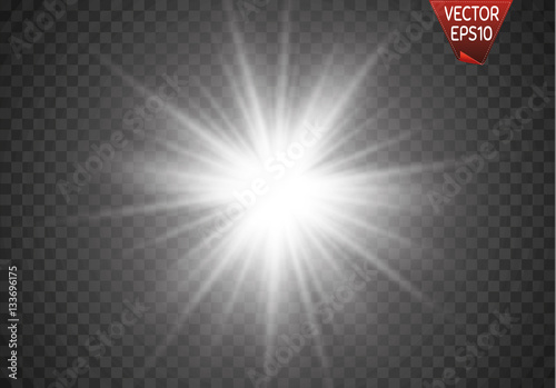 Vector illustration of abstract flare light rays