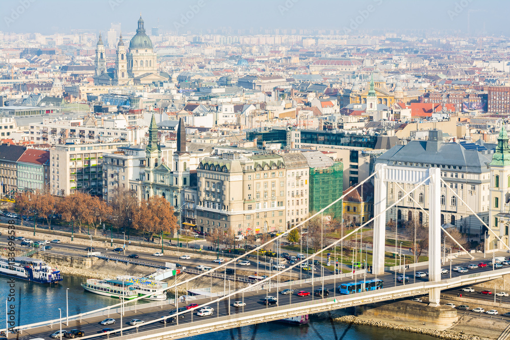 panoramic views to budapest city, Hungary