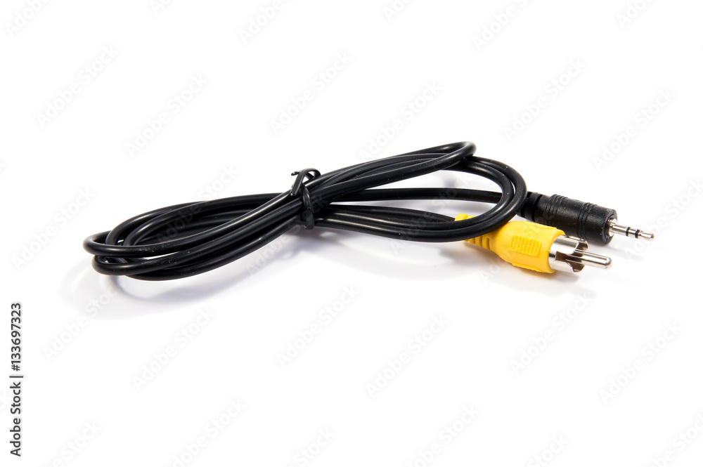 RCA Plugs Connectors : RCA plugs for composite video (yellow) and stereo audio RCA Plugs Connectors : RCA plugs for composite video (yellow) and stereo audio