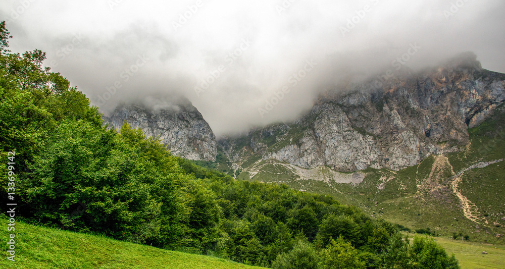 Landscape of the Picos de Europa, Cantabria Landscape of the Picos de Europa, Cantabria