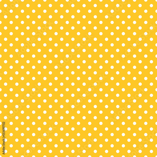 Mustard Yellow #Seamless vector polka dot pattern