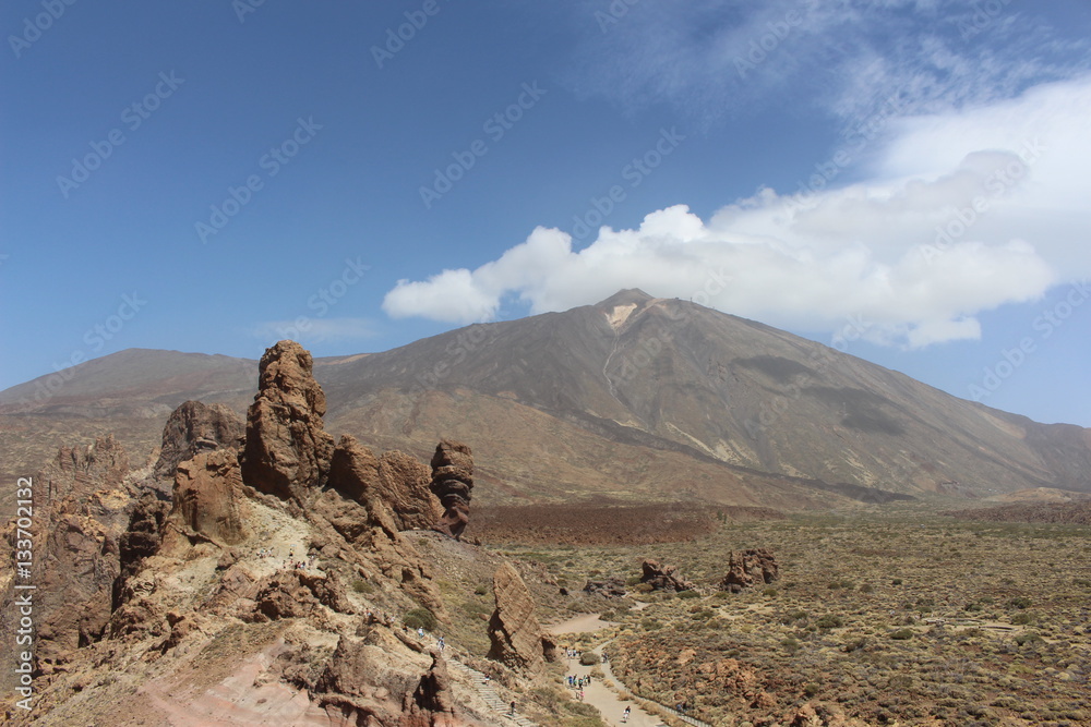 Mount Teide and Roque Cinchado, Tenerife, Canary Islands, Spain, September 2016 Mount Teide and Roque Cinchado, Tenerife, Canary Islands, Spain, September 2016
