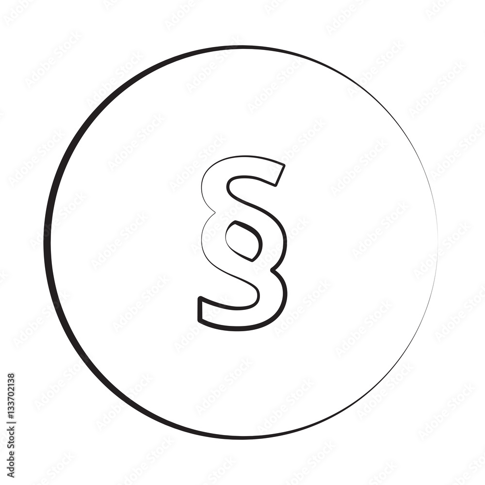Black ink style Paragraph icon with circle Black ink style Paragraph icon with circle