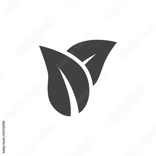 Leaf icon vector