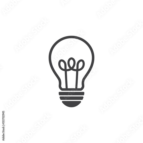 Lamp line icon