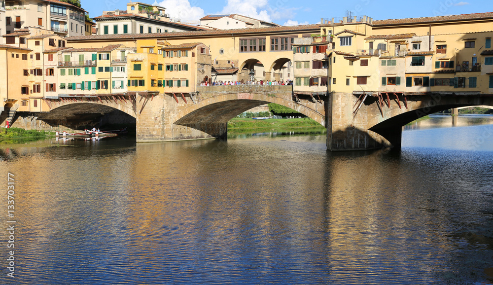Florence Italy Old Bridge called Ponte Vecchio