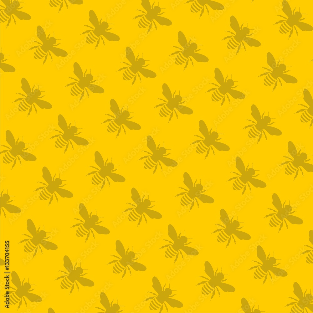 Bee pattern - vector Illustration