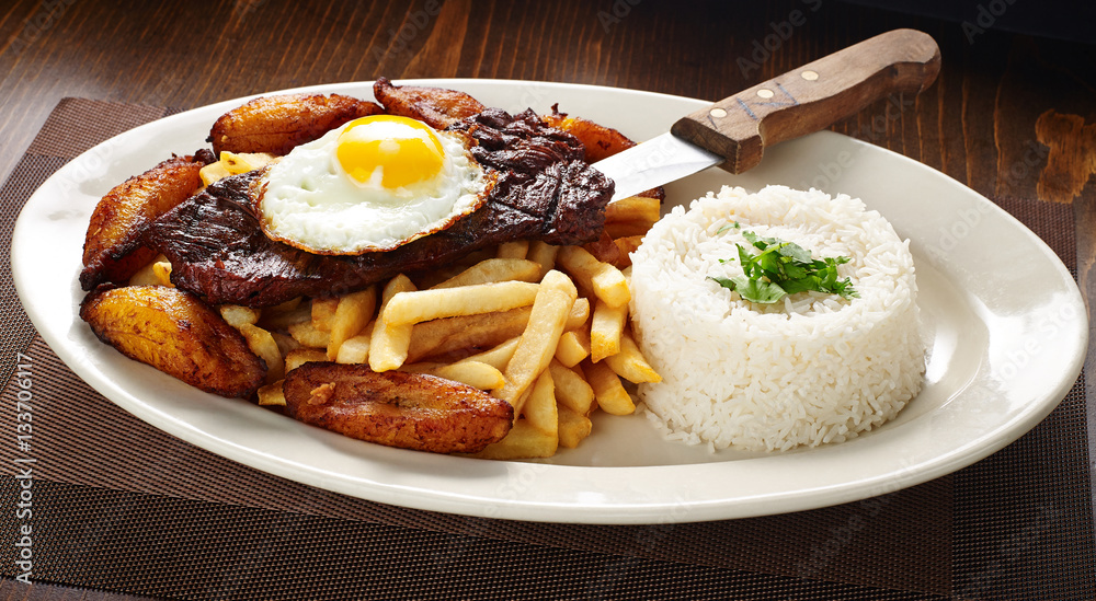bistec a lo pobre bistec a lo pobre