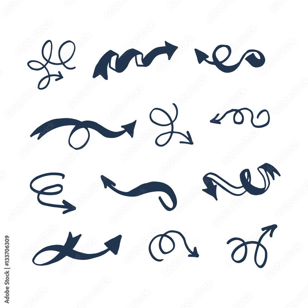 Arrow web icon vector illustration. Arrow web icon vector illustration.