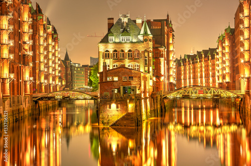 Old Speicherstadt in Hamburg, Germany