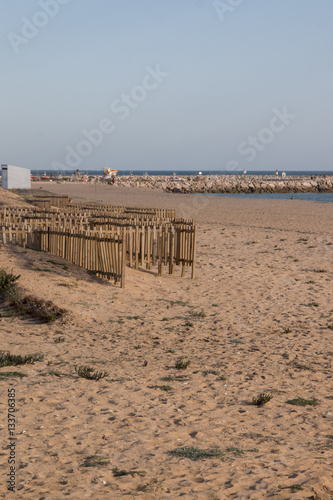 beach dunes in vilamoura