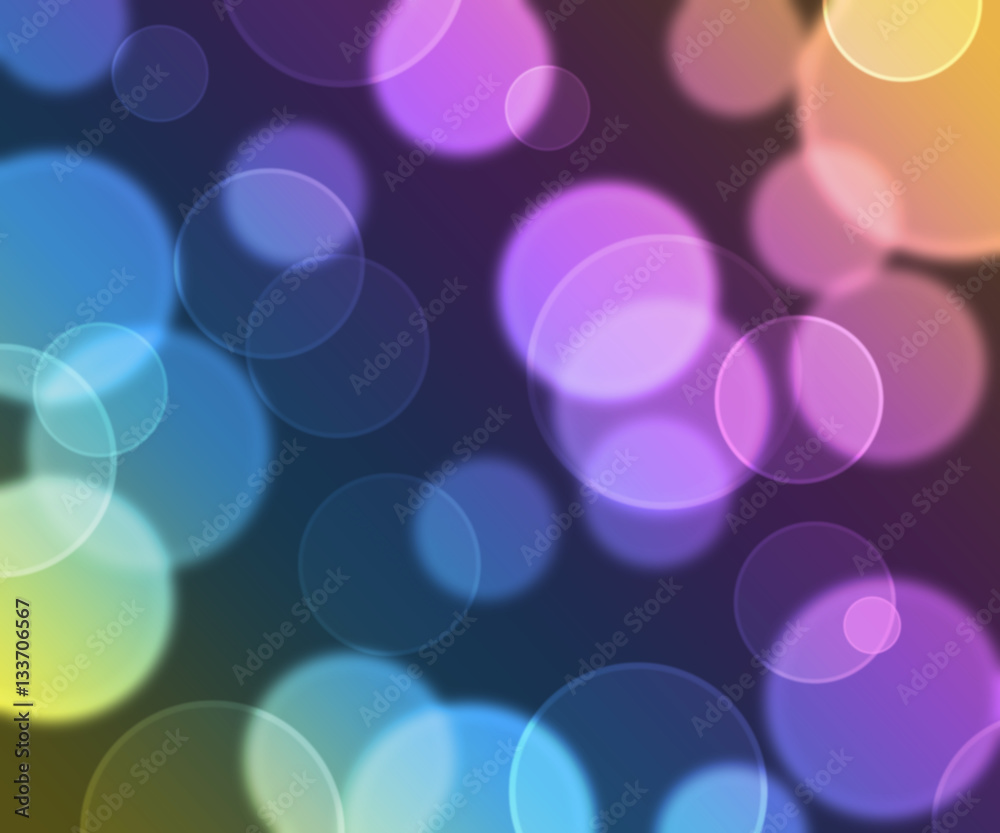 Abstract background with blurred circles on blue and purple Abstract background with blurred circles on blue and purple