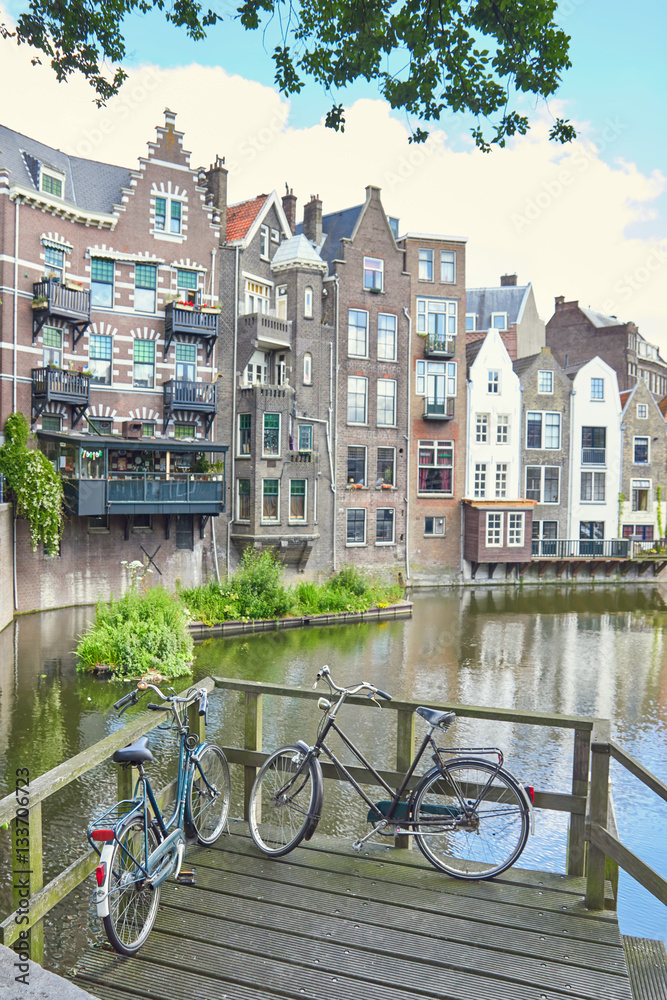 Historical Delfshaven in Rotterdam, Netherlands