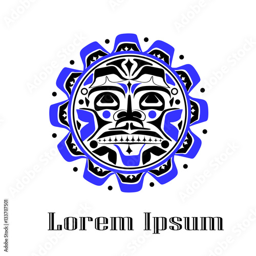 Vector illustration of the sun symbol