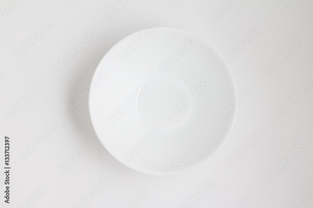 Empty bowl. Top view Empty bowl. Top view