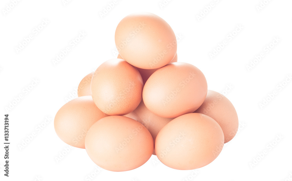 dozen brown chicken eggs isolated on white background
dozen brown chicken eggs isolated on white background