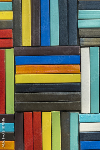 colourful brick wall for ba...