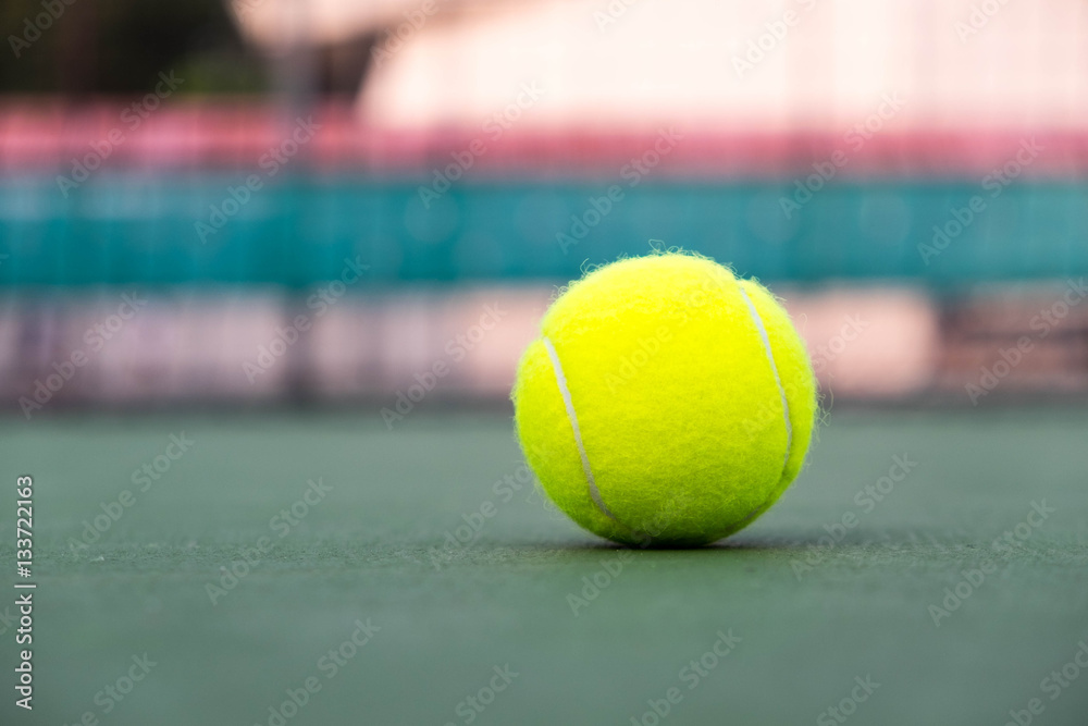 Closeup of Tennis Ball