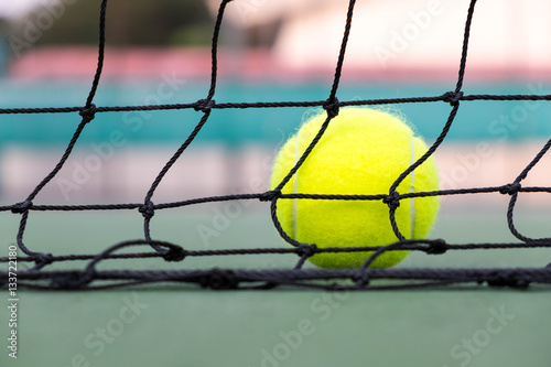 Closeup of Tennis Ball © todsaporn