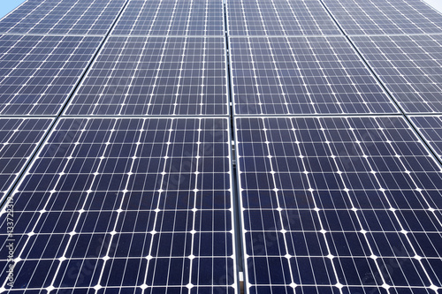 close up on solar panel