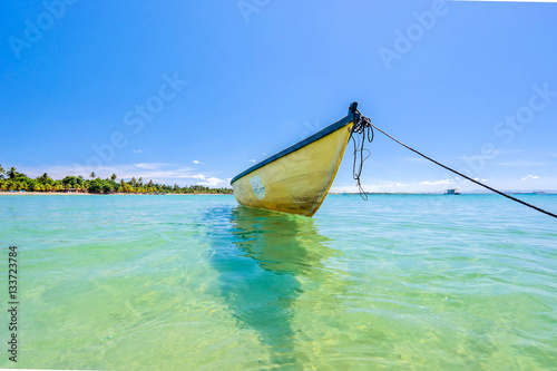 Boat in blue waters