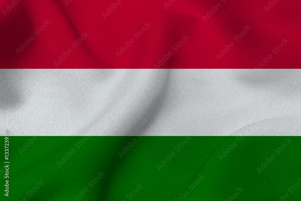 Hungary national flag 3D illustration symbol. Hungary national flag 3D illustration symbol.