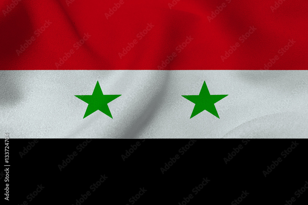 Syria flag ,3D Syria national flag 3D illustration symbol Syria flag ,3D Syria national flag 3D illustration symbol