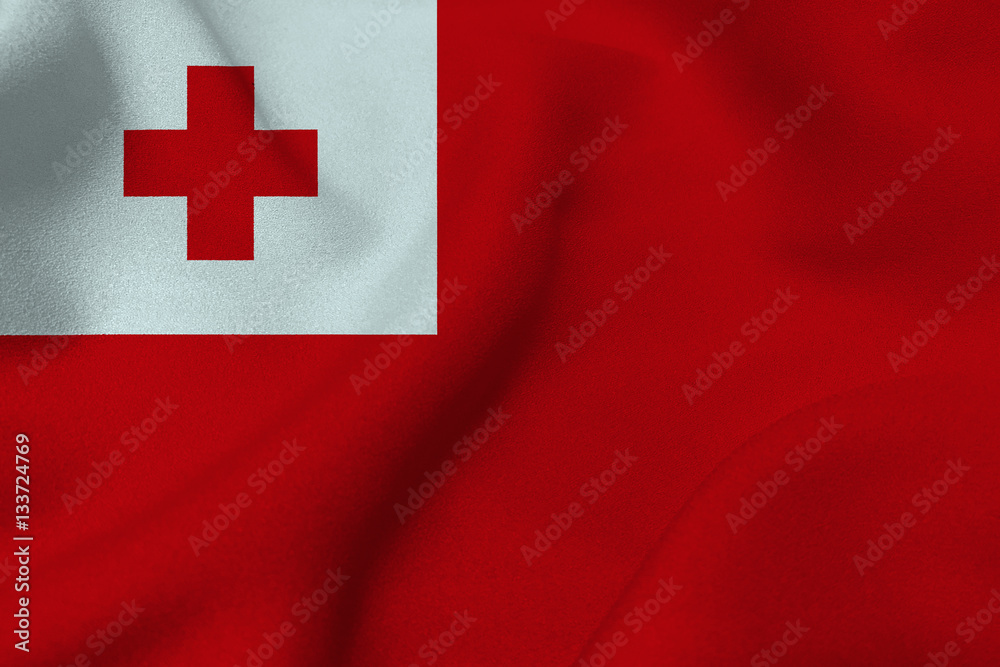 Tonga flag , Tonga flag 3D illustration symbol Tonga flag , Tonga flag 3D illustration symbol