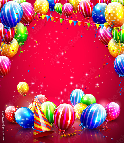 Canvas Print Luxury party balloons