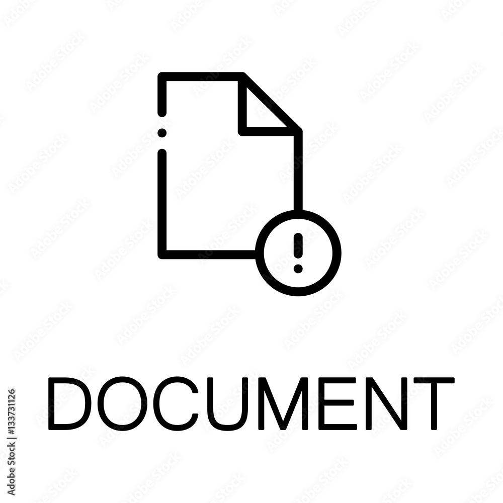 Document line icon