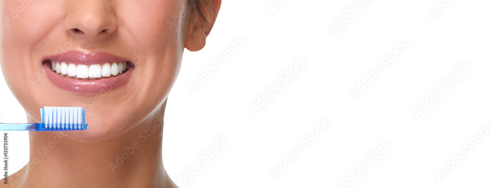 Fototapeta premium Woman smile.