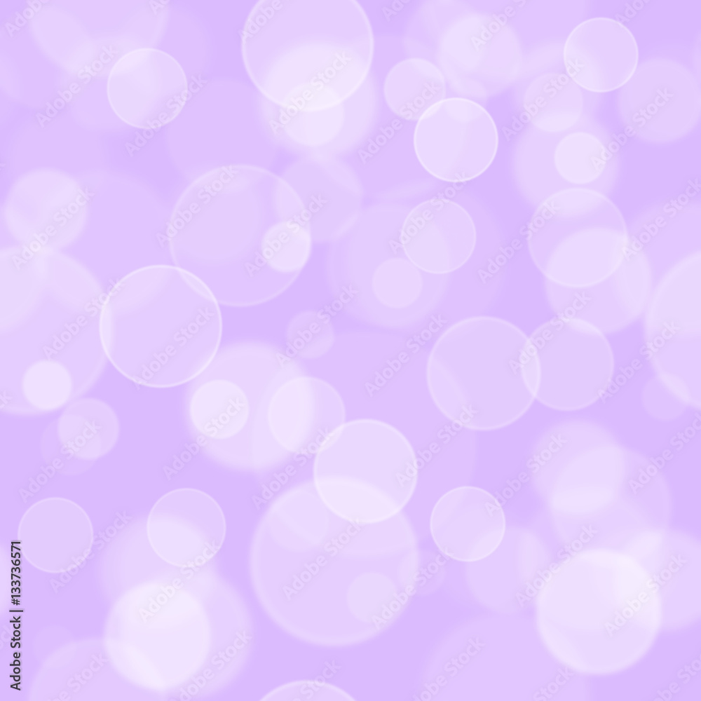 Seamless bokeh background pattern.  Purple bokeh wallpaper.
