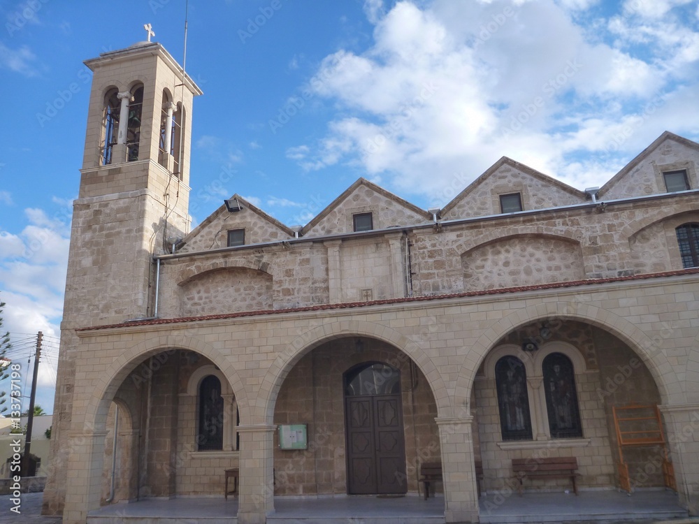 christan church in the historical center of pafos