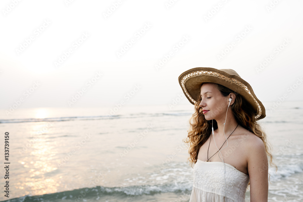 Beach Summer Holiday Vacation Traveling Relaxation Concept