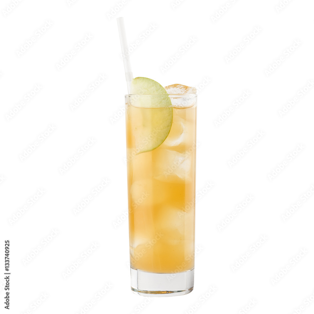 cocktail on the white background cocktail on the white background
