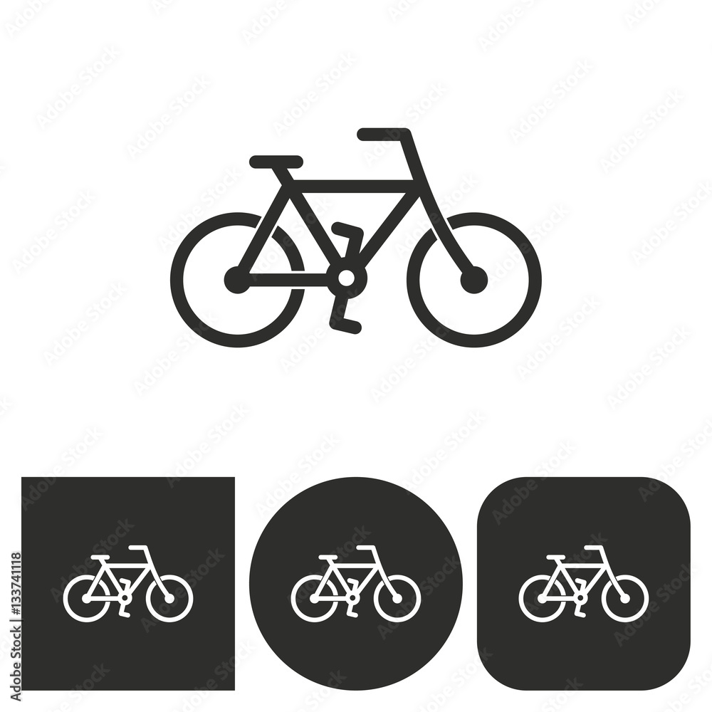 Bicycle - vector icon. Bicycle - vector icon.