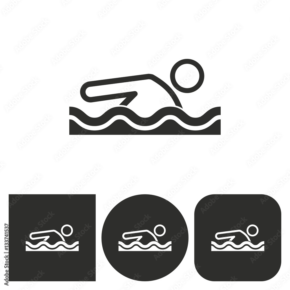 Pool - vector icon. Pool - vector icon.