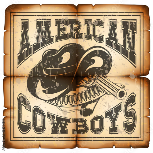 american cowboy on paper var 2