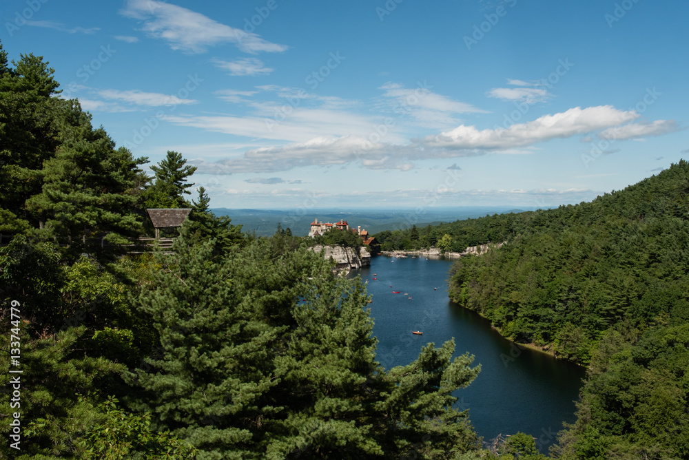 Lake Mohonk in the summer