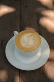 hot Cappuccino art coffee