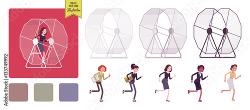 Women in the hamster wheel