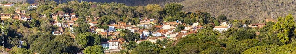 Panorama view Lencois, Chapada Diamantina, Brazil